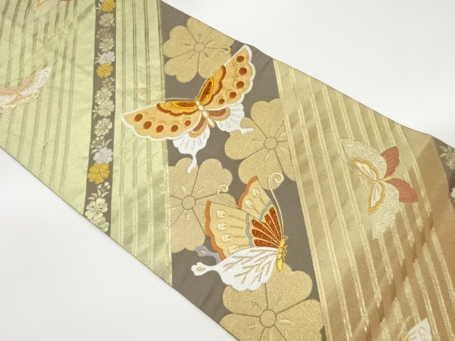 JAPANESE FUKURO OBI / WOVEN SAKURA